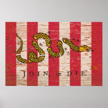 Join or Die Print
