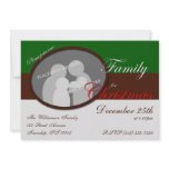 Join Our Family for Christmas Green Red Invitation
