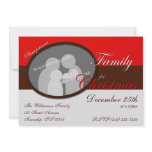 Join Our Family for Christmas Red Invitations