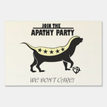 Join the Apathy Party/TweedleBama & TweedleMitt Lawn Signs