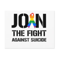 Join the fight against gay suicide post card