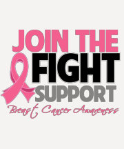Join The Fight Support Breast Cancer Awareness Tee Shirt