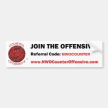 Join The Offensive (white) Bumper Stickers