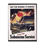 Join The Submarine Service postcards