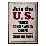 Join The U.S. Truck Conservation Corps cards