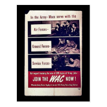 Join The Wac Now! Post Card