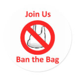 Join Us, Ban the bag around the World stickers
