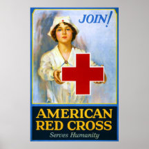 Join! ~ Vintage Nurse World War 1. Print