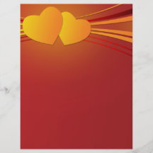 joined hearts design personalized flyer
