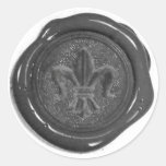 Joint de cire de Faux Autocollant Rond