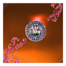 JOINT de l'orange de topaze des CHEVALIERS TEMPLAR Invitation Personnalisable