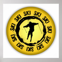 Joint intéressant de ski affiche
