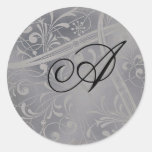 Joints d'enveloppe de monogramme adhésif