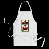 Joker Poker Playing Card aprons