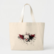 joker skull canvas bag