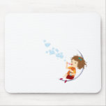 jolie fille Mousepad tapis de souris