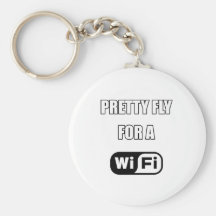 Jolie mouche pour un Wi-Fi Porte-clé
