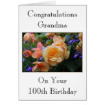 Jolies fleurs, carte d'anniversaire de grand-maman