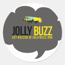 Jolly Buzz.jpg Round Stickers
