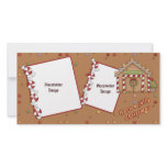 Jolly Christmas - Gingerbread House Personalized Photo Card
