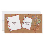 Jolly Christmas - Gingerbread House Personalized Photo Card