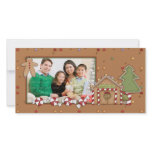Jolly Christmas - Gingerbread House Photo Card