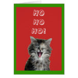 Jolly Christmas Kitten greeting card
