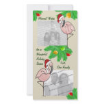 Jolly Flamingos/ Photo greeting card