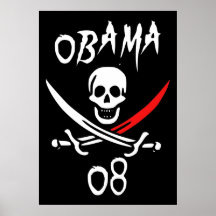 Jolly OBAMA 08 {Blood Tip} Print