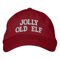 Jolly Old Elf Embroidery Cap Embroidered Hat
