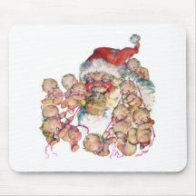 Jolly Old Saint Nick Mouse Pads