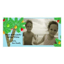 Jolly Palm Trees/ Photo Greeting Card