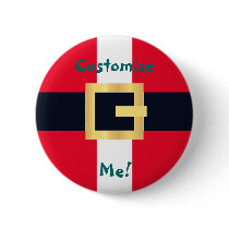 Jolly Red Christmas Santa Designs Pin