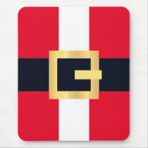 Jolly Red Christmas Santa Designs Mousepad