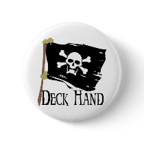 Jolly Roger Deck Hand Button