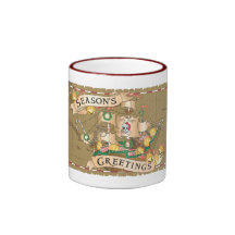 Jolly Roger Holiday Pirate Ship Mug
