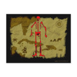 Jolly Roger Map #6 Postcards