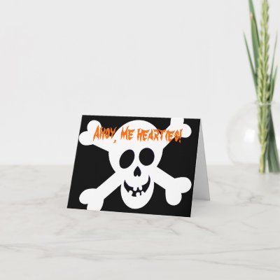 Card Party Invitations on Jolly Roger Party Invitations Card By Designs4you