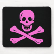 Jolly Roger Pink Mousepads