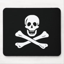 Jolly Roger Pirate Flag Mousepad