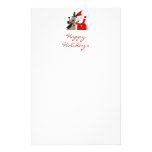 Jolly Santa and Reindeer stationery