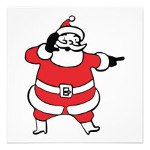 Jolly Santa Claus Calling His Reindeer, Part 3 Personalized Invitations