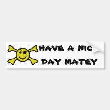 Jolly Smiley Bumper Stickers