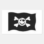 Jolly Smiley Rectangle Stickers