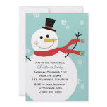 Jolly Snowman Christmas Party invitations