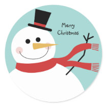 Jolly Snowman Christmas Stickers