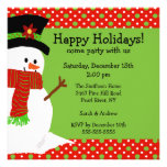 Jolly Snowman Holiday Party Invitation
