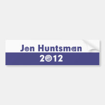 Jon Huntsman 2012 Election Bumper Stickers