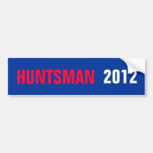 JON HUNTSMAN 2012 STICKER BUMPER STICKERS