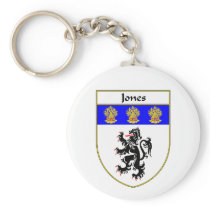 Jones Coat of Arms/Family Crest (Wales) Keychains